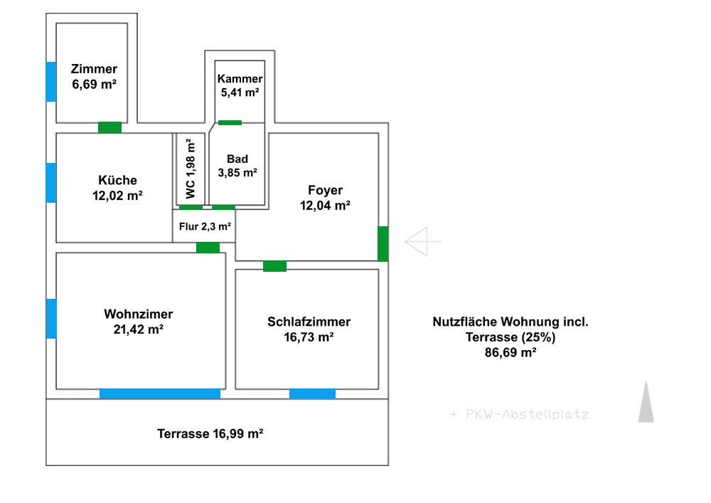 IMMOBILIEN 3 Wohnung EG FT